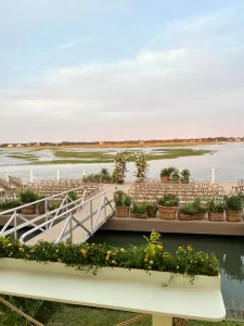 Floating Dock Wedding Ceremony 